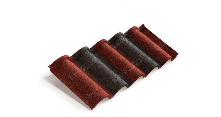 Лист Metrotile Romana красно-черный изображение, анонсные картинки товара