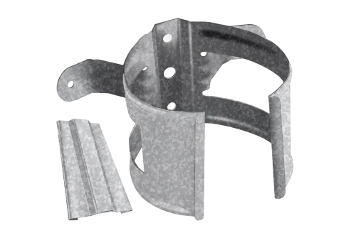 Кронштейн трубы на дерево Optima 100мм Zn изображение, анонсные картинки товара