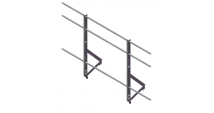 Ограждение кровельное Optima 1,2х2м RAL 8017 изображение, анонсные картинки товара