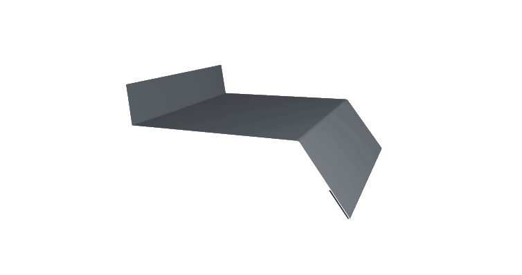 Отлив простой 100 0,5 Satin Мatt RAL 7024 мокрый асфальт изображение, анонсные картинки товара