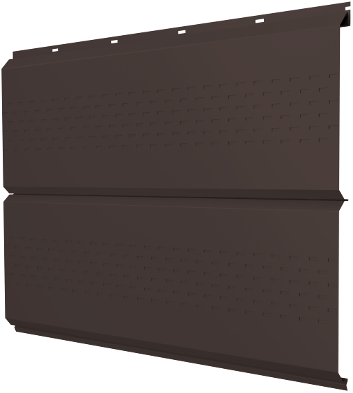Софит металлический полная перфорация 0,45 Drap TX с пленкой RAL 8017 шоколад изображение, анонсные картинки товара