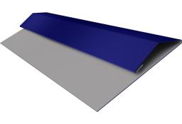 Планка стартово-финишная (Блок-хаус, Экобрус) Grand Line 0,45 PE с пленкой RAL 5002 ультрамариново-синий (3м) изображение, анонсные картинки товара