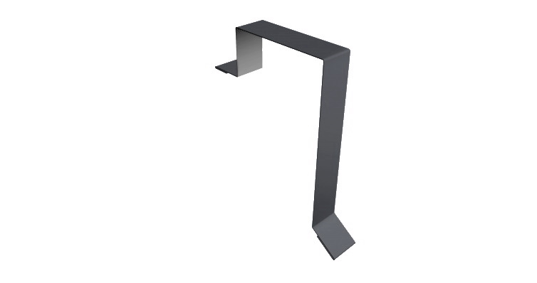 Планка торцевая кровельная фальц Grand Line 65х97 0,5 Satin Matt TX RAL 7024 мокрый асфальт (2м) изображение, анонсные картинки товара