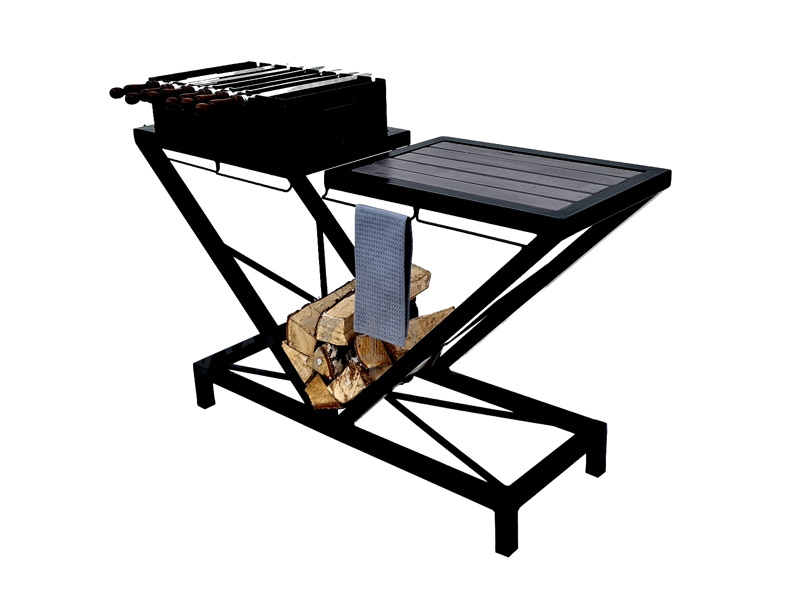 Мангал М.41-Т1 (полочка дерево) изображение, анонсные картинки товара