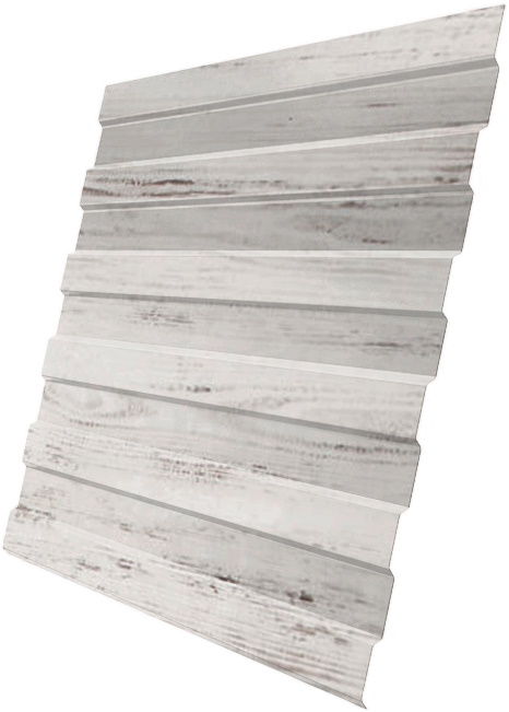 Профнастил С8A v01 0,45 Print Elite Snow Wood TwinColor изображение, анонсные картинки товара