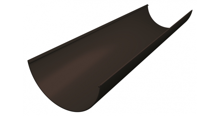 Желоб Классика 120 ПВХ Grand Line 3м коричневый (RR 32) изображение, анонсные картинки товара