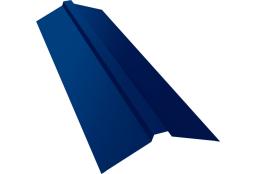 Планка конька прямоугольного 115х30х115 0,45 PE с пленкой RAL 5005 сигнальный синий (3м) изображение, анонсные картинки товара