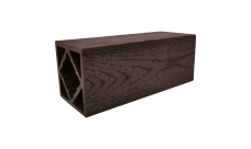 Столб ДПК Grand Line 100х100мм тиснение (на трубу) Венге 4м (ШТх4) изображение, анонсные картинки товара