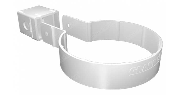 Хомут трубы Kliker ПВХ Grand Line Premium белый (инд.упак.) (RAL 9003) изображение, анонсные картинки товара