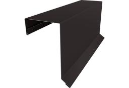 Планка торцевая кровельная фальц Grand Line 65х97 0,5 Velur X RR 32 темно-коричневый (3м) изображение, анонсные картинки товара