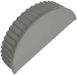 Заглушка торцевая универсальная 125 мм RAL 7023 изображение, анонсные картинки товара