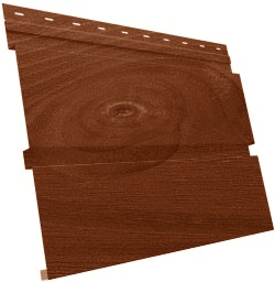 Софит металлический Квадро Брус без перфорации 0,45 Print Premium с пленкой Cherry Wood Fresh TwinColor изображение, анонсные картинки товара