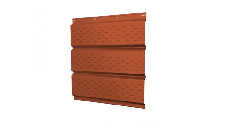 Софит металлический полная перфорация 0,45 PE с пленкой RAL 2004 оранжевый изображение, анонсные картинки товара