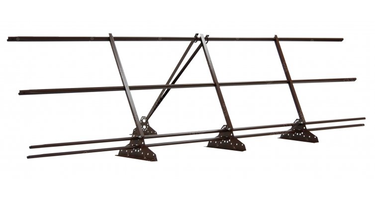 Ограждение кровельное со снегозадержателем Grand Line 0,9х3м RAL 8017 изображение, анонсные картинки товара