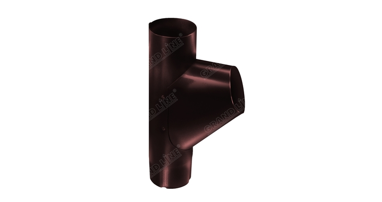 Тройник трубы,100 мм RAL 8017 шоколад изображение, анонсные картинки товара