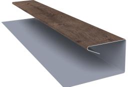 Планка П-образная завершающая сложная (КД) 0,45 Print Premium Almond Wood Fresh (2м) изображение, анонсные картинки товара