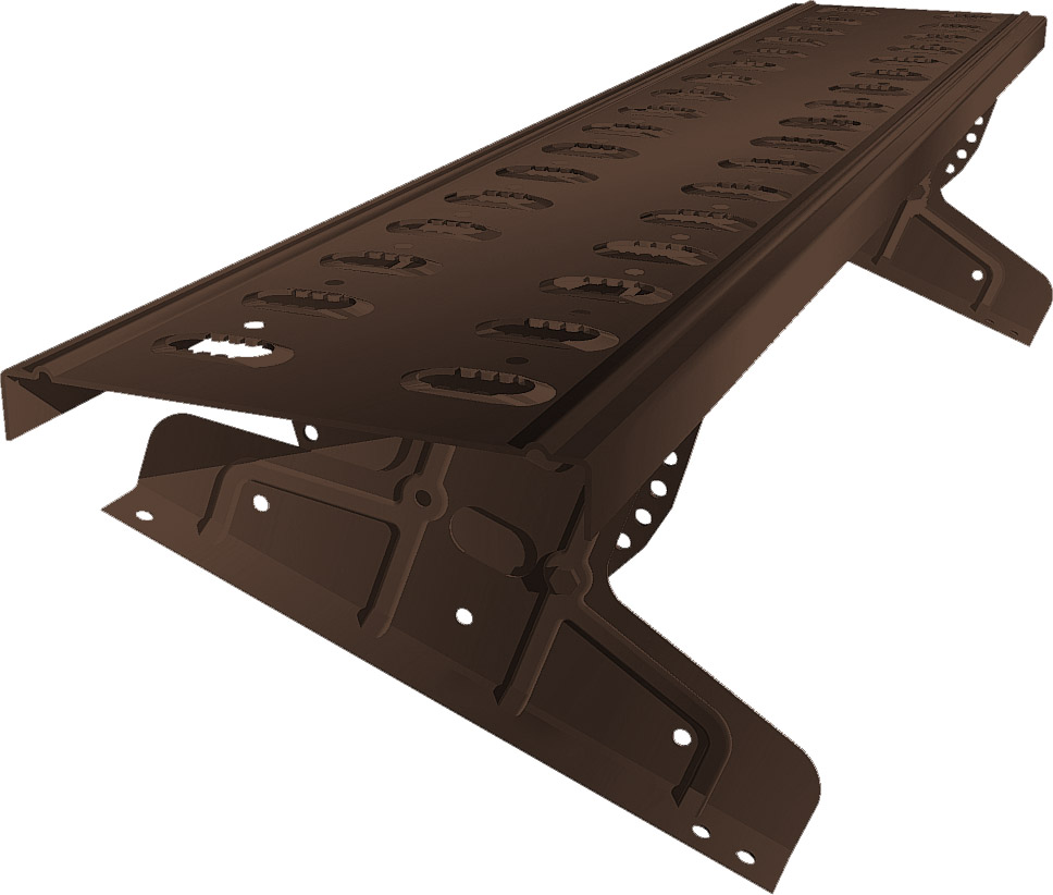 Мостик переходной для композитной черепицы 2,5 RAL 8017 изображение, анонсные картинки товара