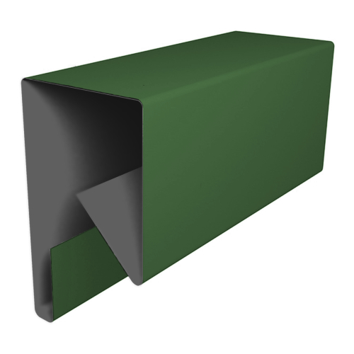 Планка П-образная заборная 17 0,45 PE с пленкой RAL 6002 лиственно-зеленый (2м) изображение, анонсные картинки товара