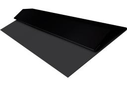Планка стартово-финишная (Блок-хаус, Экобрус) Grand Line 0,5 Velur X RAL 9005 черный (3м) изображение, анонсные картинки товара