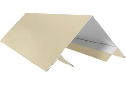 Планка угла внешнего составная верхняя 0,5 Satin с пленкой RAL 1015 светлая слоновая кость (2м) изображение, анонсные картинки товара