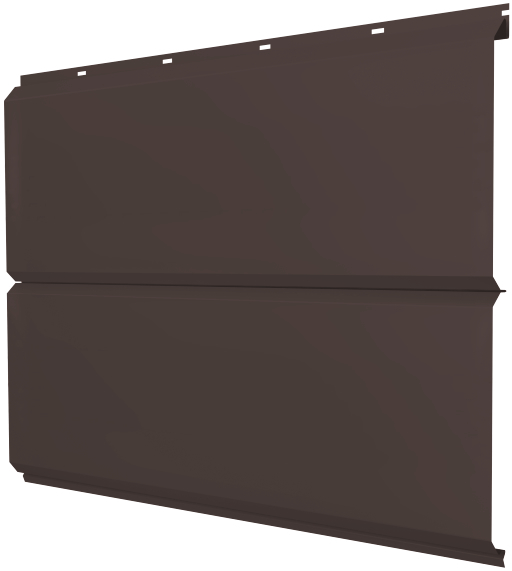 Софит металлический без перфорации 0,5 Drap TX с пленкой RAL 8017 шоколад изображение, анонсные картинки товара
