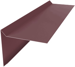 Планка ветровая для мягкой кровли 100х20х70 0,5 Satin Matt TX RAL 3005 красное вино (2м) изображение, анонсные картинки товара