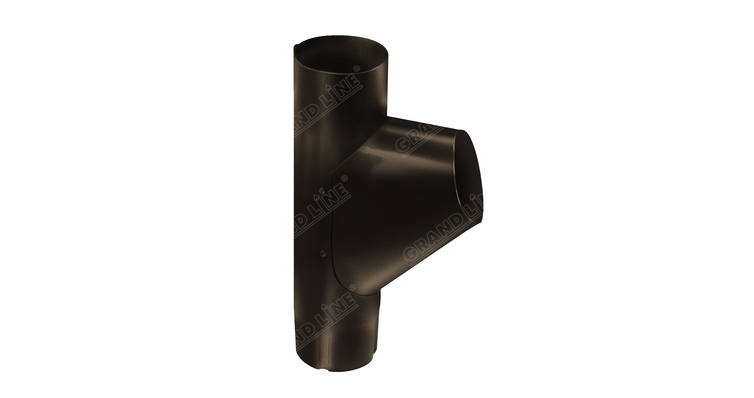Тройник трубы,100 мм RR 32 темно-коричневый изображение, анонсные картинки товара