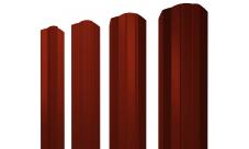 Штакетник М-образный А фигурный 0,45 PE RAL 3009 оксидно-красный изображение, анонсные картинки товара