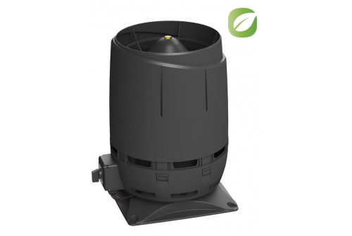 Вентилятор крышный FLOW ЕCo110S + основание 300х300 черный изображение, анонсные картинки товара