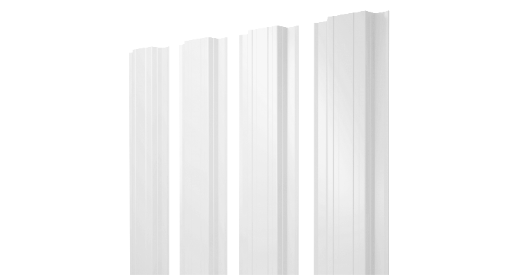 Штакетник Прямоугольный с прямым резом 0,45 Drap TX RAL 9003 сигнальный белый изображение, анонсные картинки товара