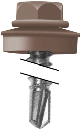 Саморез по металлу Daxmer 5,5х19 RAL 8025 (250) сверло №3 изображение, анонсные картинки товара