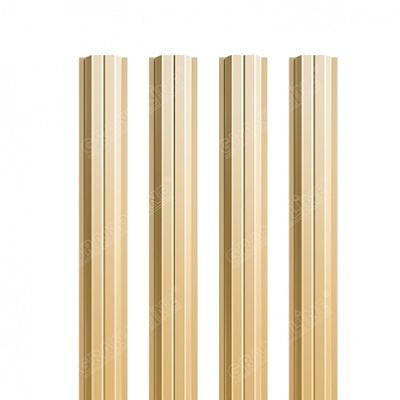 Штакетник П-образный A с прямым резом 0,45 PE RAL 1014 слоновая кость изображение, анонсные картинки товара