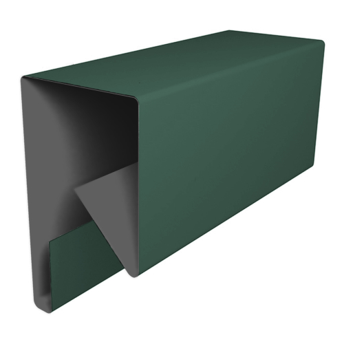 Планка П-образная заборная 17 0,4 PE с пленкой RAL 6005 зеленый мох (2м) изображение, анонсные картинки товара