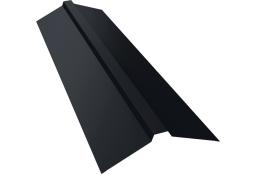 Планка конька прямоугольного 115х30х115 0,5 Velur X RAL 7024 мокрый асфальт (2м) изображение, анонсные картинки товара