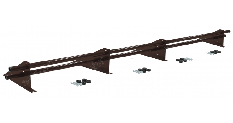 Снегозадержатель трубчатый универсальный Optima плюс RAL 8017 3м изображение, анонсные картинки товара