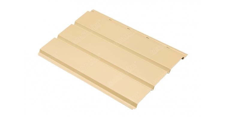 Софит металлический без перфорации 0,45 PE с пленкой RAL 1014 слоновая кость изображение, анонсные картинки товара