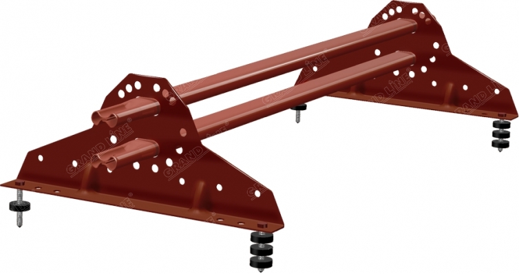 Снегозадержатель NEW трубчатый Grand Line RAL 8004 1м изображение, анонсные картинки товара