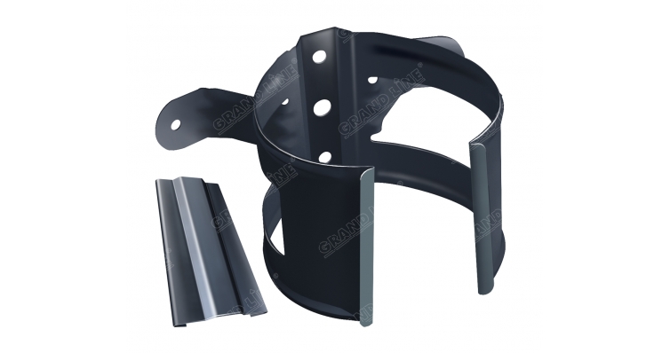 Кронштейн трубы на дерево 90мм RAL 7024 мокрый асфальт изображение, анонсные картинки товара