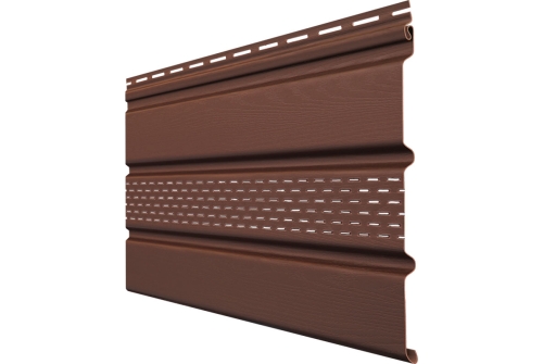 Софит (Т3) Classic Grand Line частично перфорированный коричневый (3,0м) изображение, анонсные картинки товара