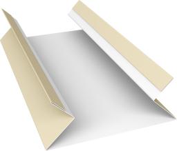 Планка угла внутреннего составная верхняя 0,5 Satin с пленкой RAL 1015 светлая слоновая кость (2м) изображение, анонсные картинки товара