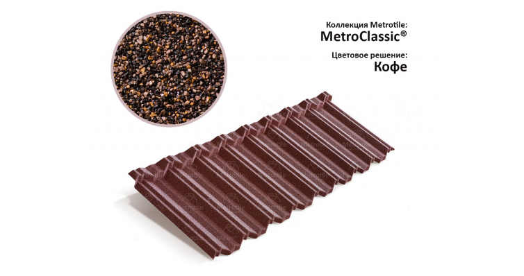 Лист Metrotile MetroClassic кофе изображение, анонсные картинки товара