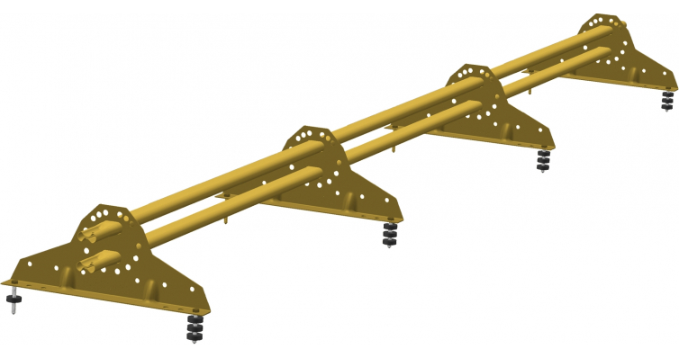 Снегозадержатель NEW трубчатый Grand Line RAL 1018 3м изображение, анонсные картинки товара
