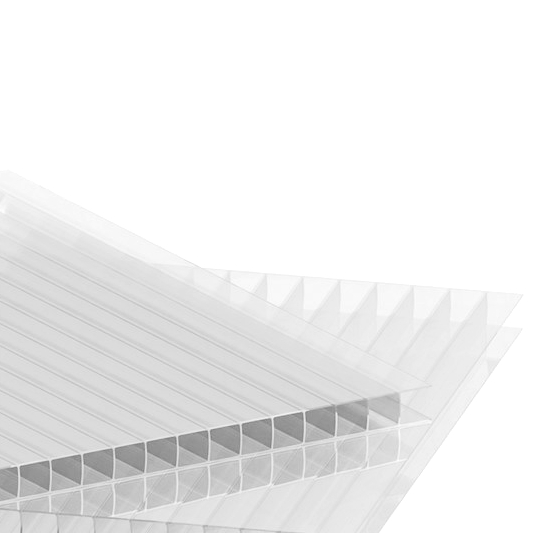 Сотовый поликарбонат КАРБОГЛАСС Премиум 10мм 2,1*12м (Колотый лед прозрачный) изображение, анонсные картинки товара