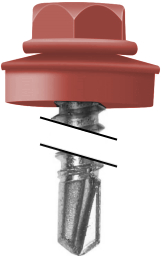 Саморез кровельный Daxmer 4,8х29 RAL 3016 (250) сверло №1 изображение, анонсные картинки товара