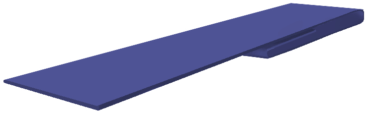 Планка финишная 46х25 0,45 PE с пленкой RAL 5002 ультрамариново-синий (2м) изображение, анонсные картинки товара
