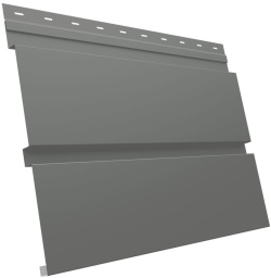 Металлический софит Квадро брус без перфорации 0,45 PE с пленкой RAL 7005 мышино-серый изображение, анонсные картинки товара