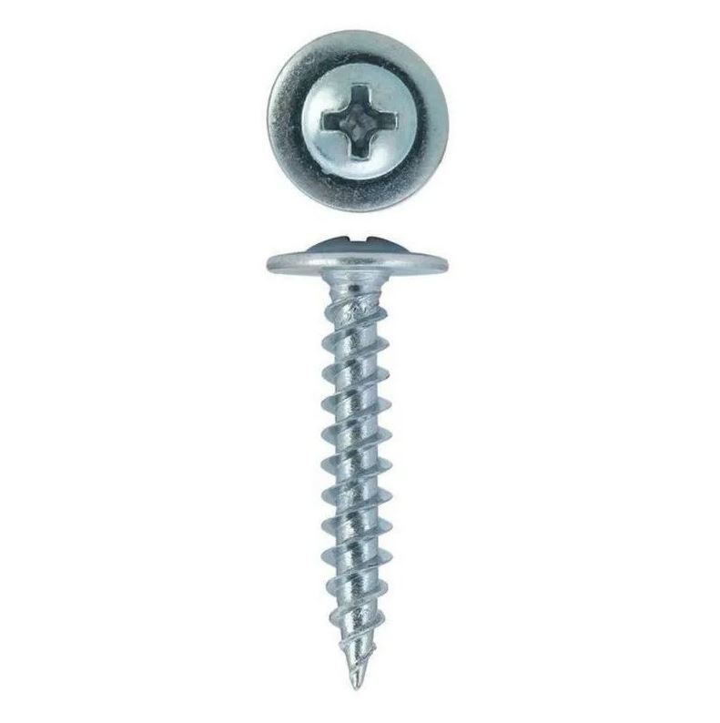 Саморез ПШ Rizzel 4,2х25 (200шт) цинк, шлиц PH2 (короб) изображение, анонсные картинки товара