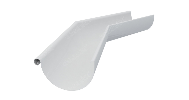 Угол желоба внешний 135 гр 150 мм RAL 9003 сигнальный белый изображение, анонсные картинки товара