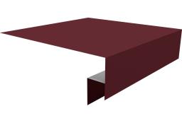 Планка околооконная сложная 200х50х12 (j-фаска) 0,4 PE с пленкой RAL 3005 красное вино (2м) изображение, анонсные картинки товара