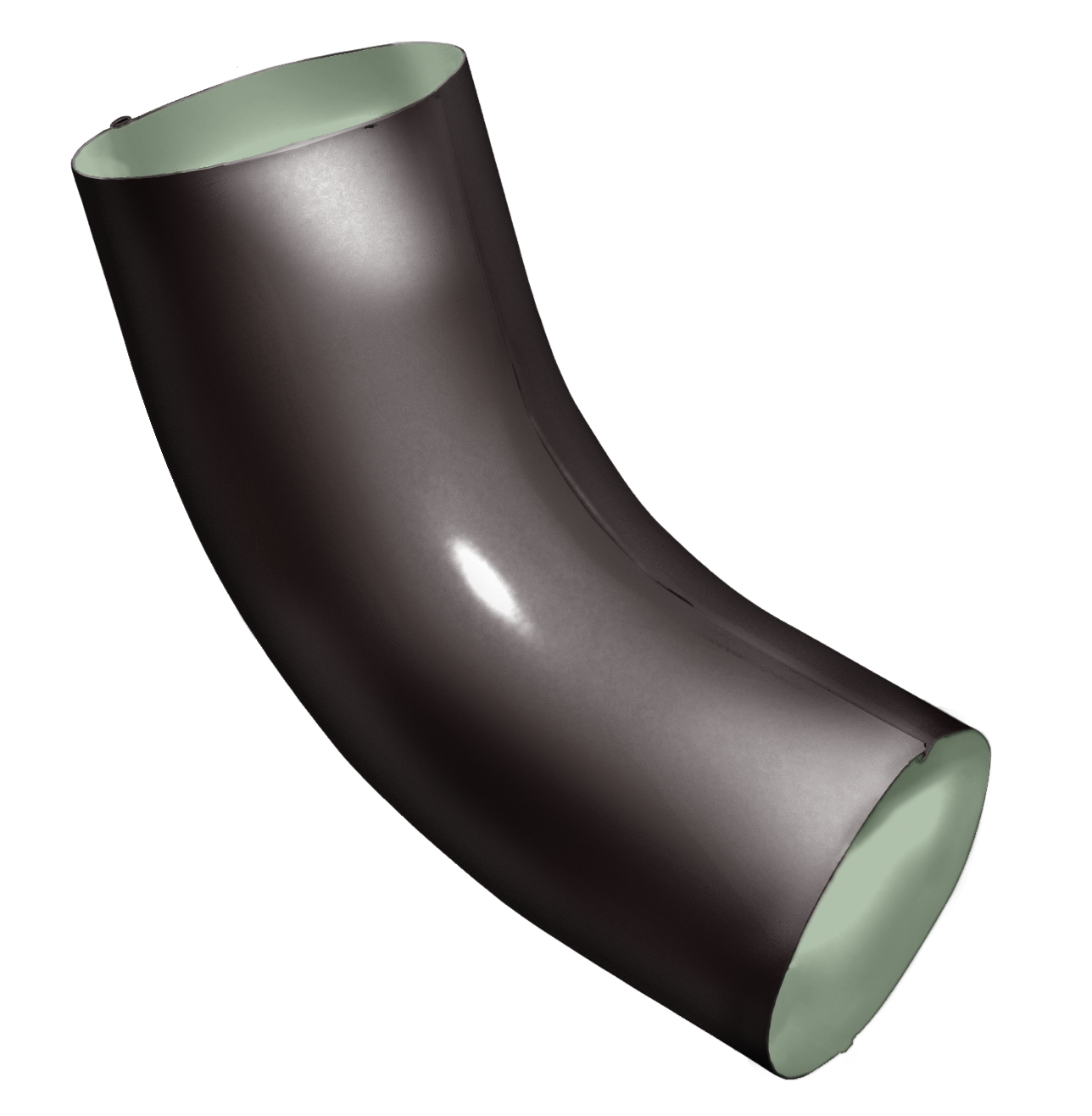 Колено 60 град Optima 90мм RR 32 темно-коричневый изображение, анонсные картинки товара